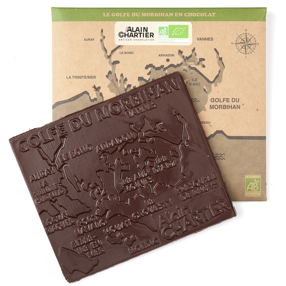 Tablette Golfe Du Morbihan au Chocolat Noir - Pérou 70%