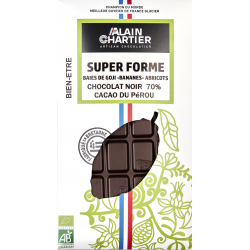 Tablette chocolat noir bio artisanal, Pérou 70% super forme | Alain CHARTIER